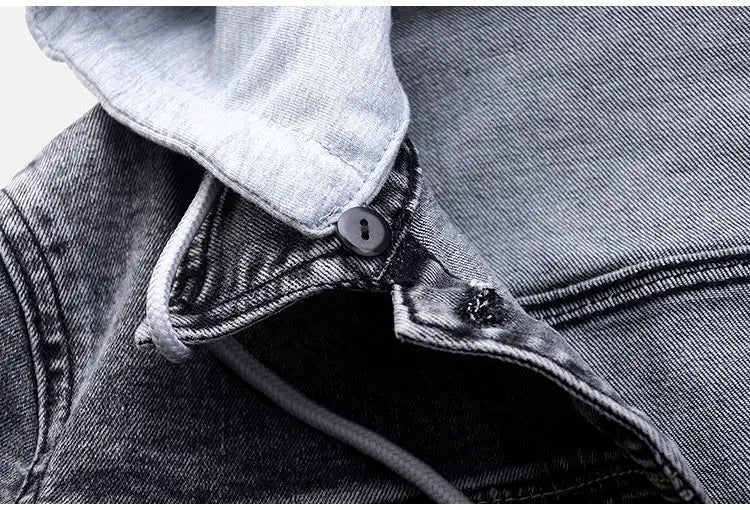 Slim Denim Moto Jacket