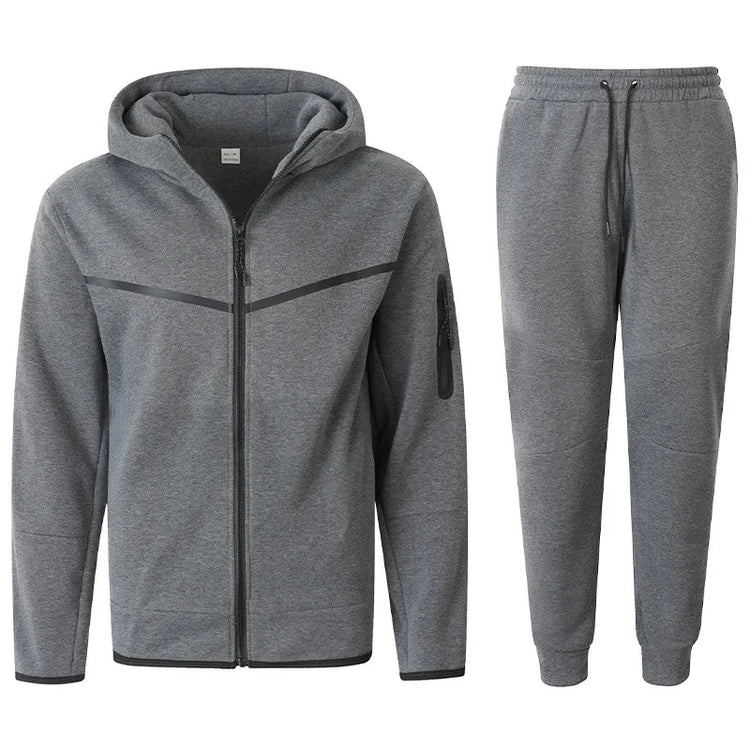 Men's Fleece-Lined Hoodie & Pants Set