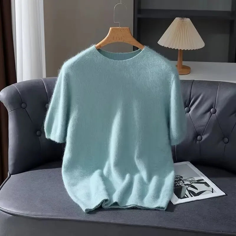Men's Short-Sleeve Knit Sweater