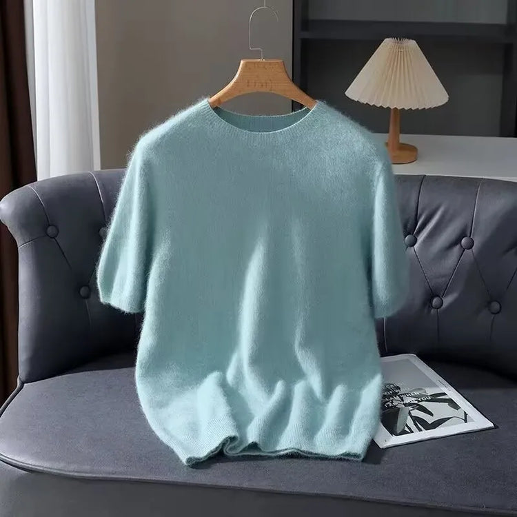 Men's Short-Sleeve Knit Sweater