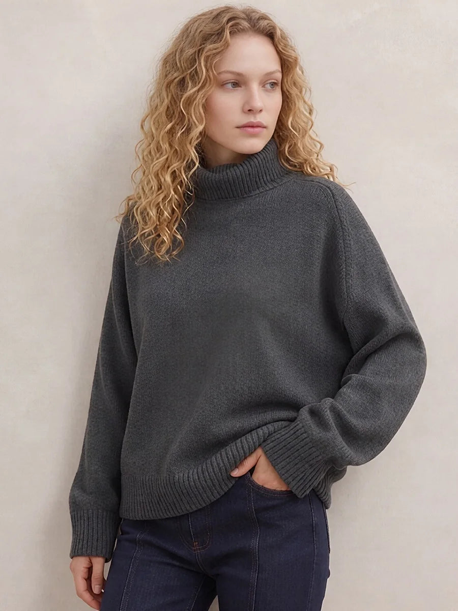 Oversized Chunky Turtleneck Sweater