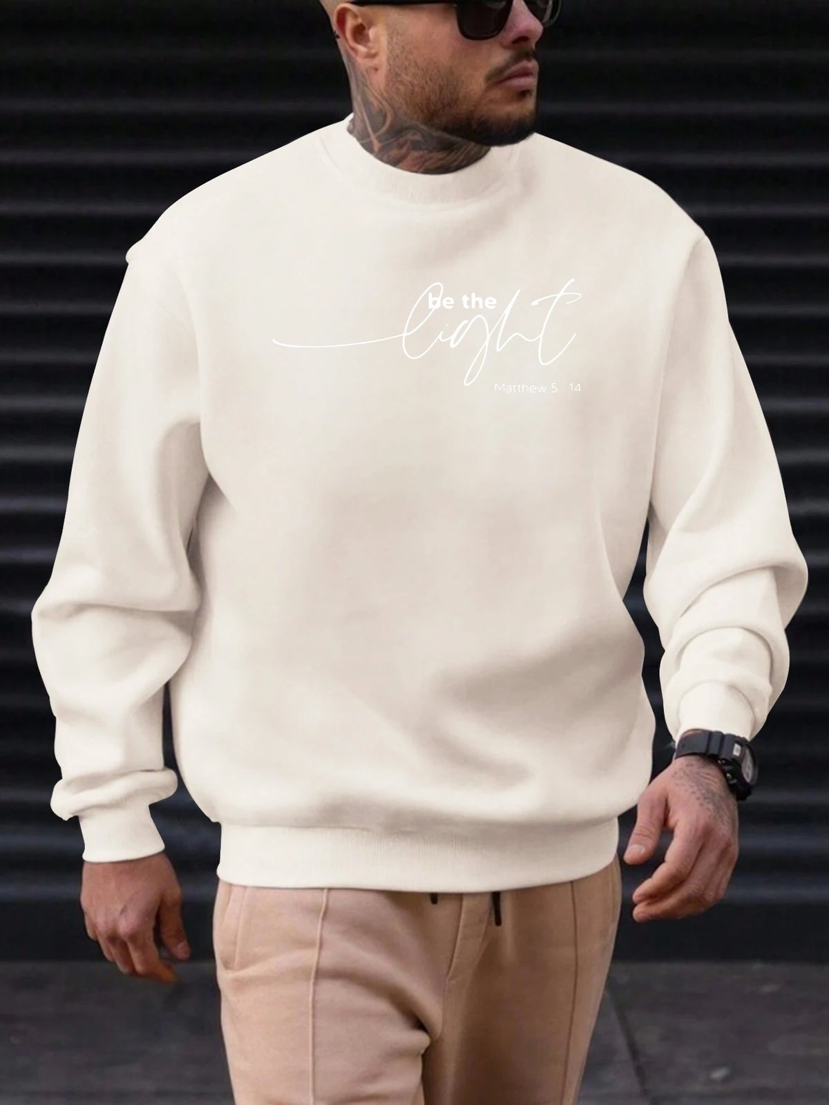 Men's "Be the Light" Sweatshirt Top