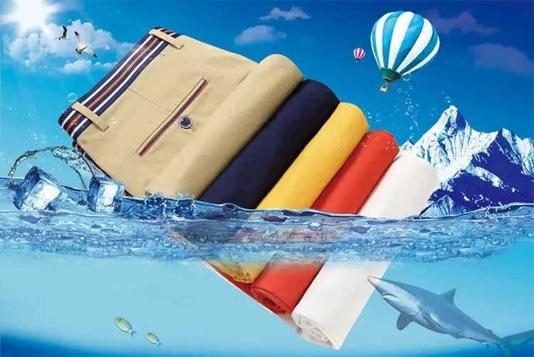 Men's Casual Elastic-Waist Shorts
