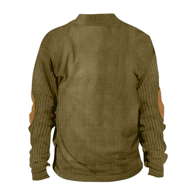 Men's Stand-Collar Pullover Sweater