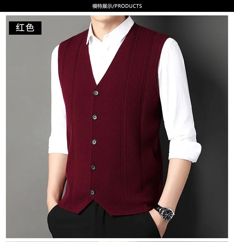Men's Knit Sweater Vest