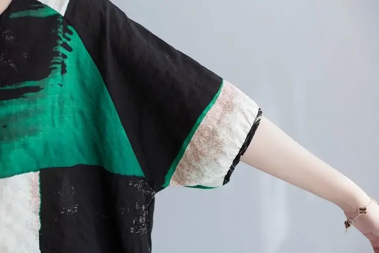 Loose Cotton Linen T-Shirt
