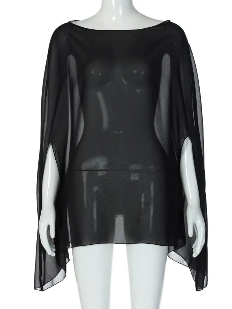 Sheer Chiffon Blouse