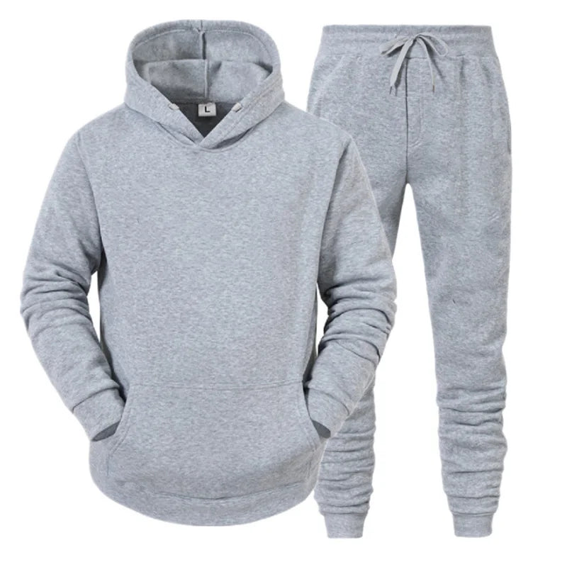 Men's Sporty Hoodie & Pants Set