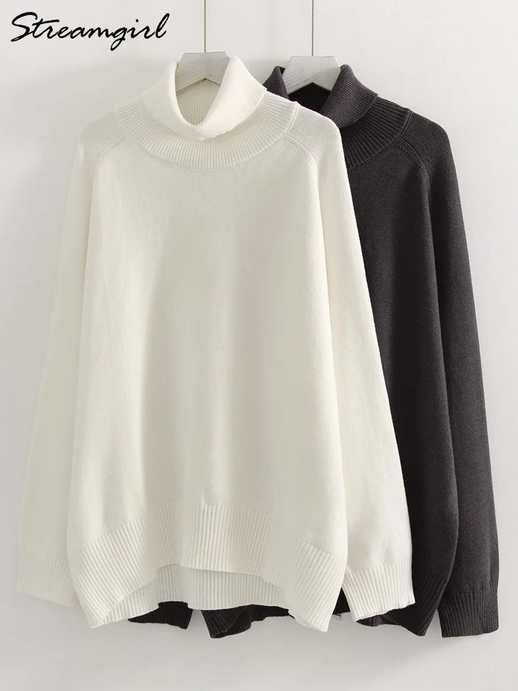 Oversized Chunky Turtleneck Sweater