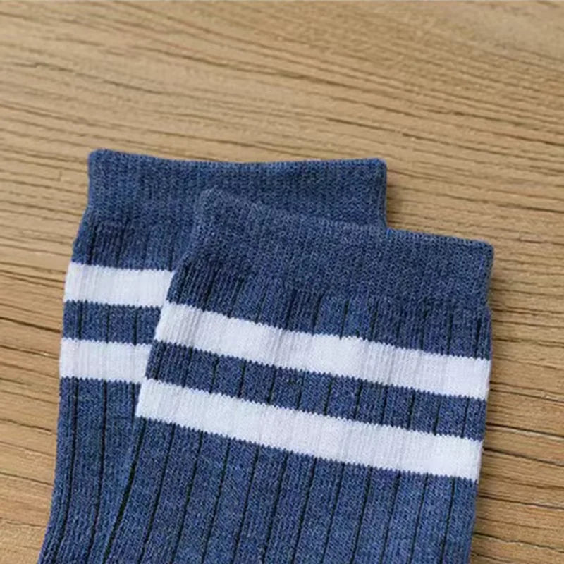 Men's Vintage Athletic Socks, 5 Pairs