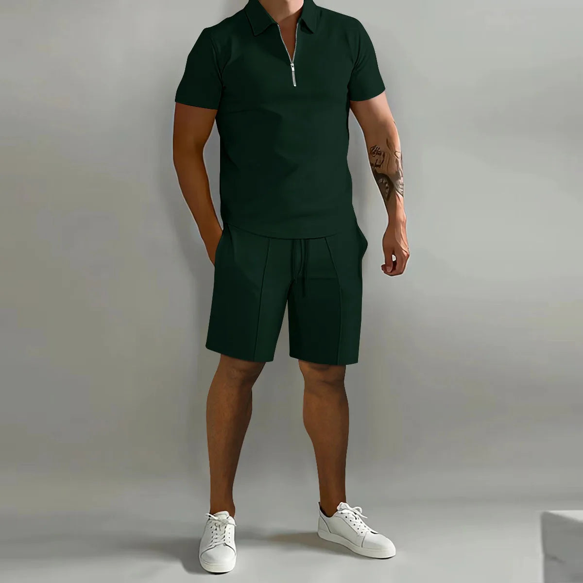 Men's Polo Shirt & Shorts Set