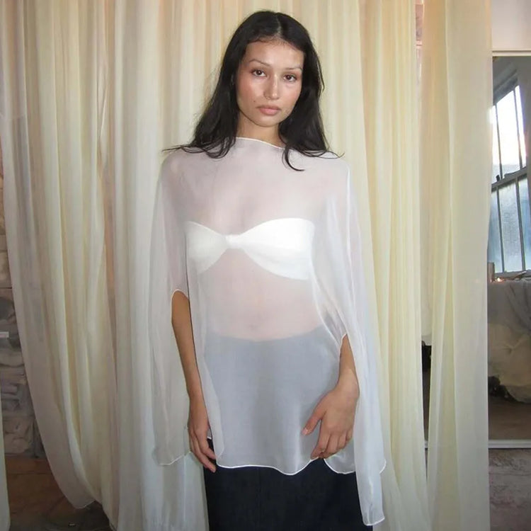 Sheer Chiffon Blouse