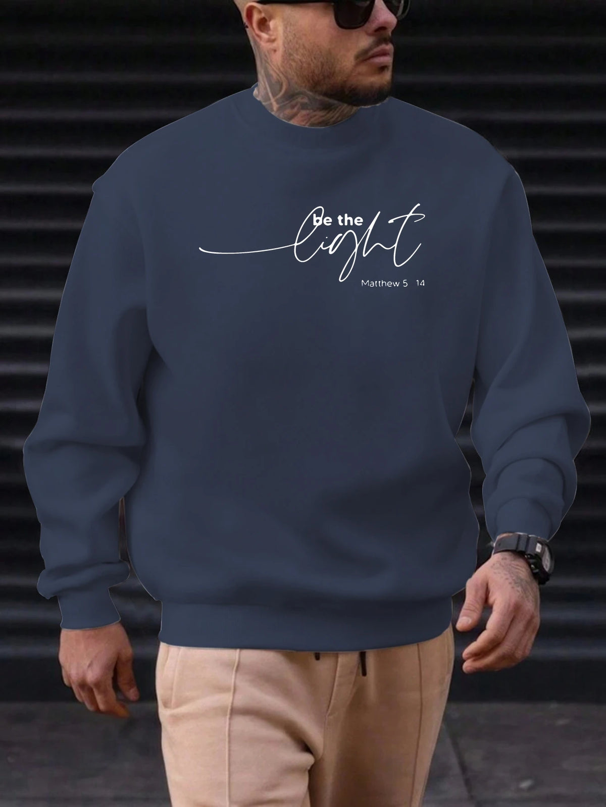 Men's "Be the Light" Sweatshirt Top