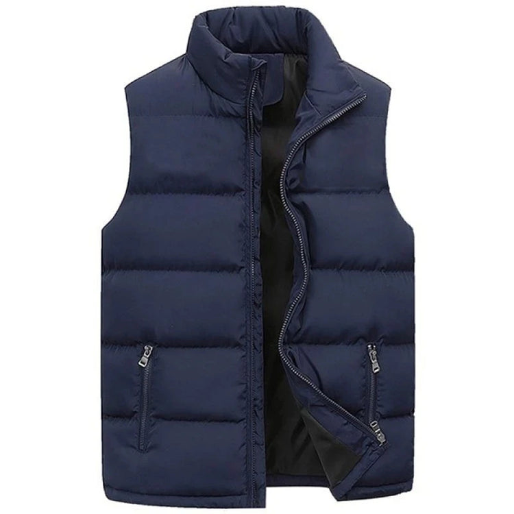 Men's Stand-Collar Vest Jacket