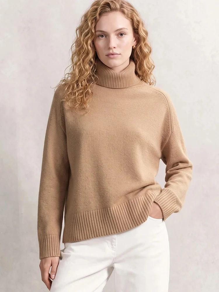 Oversized Chunky Turtleneck Sweater