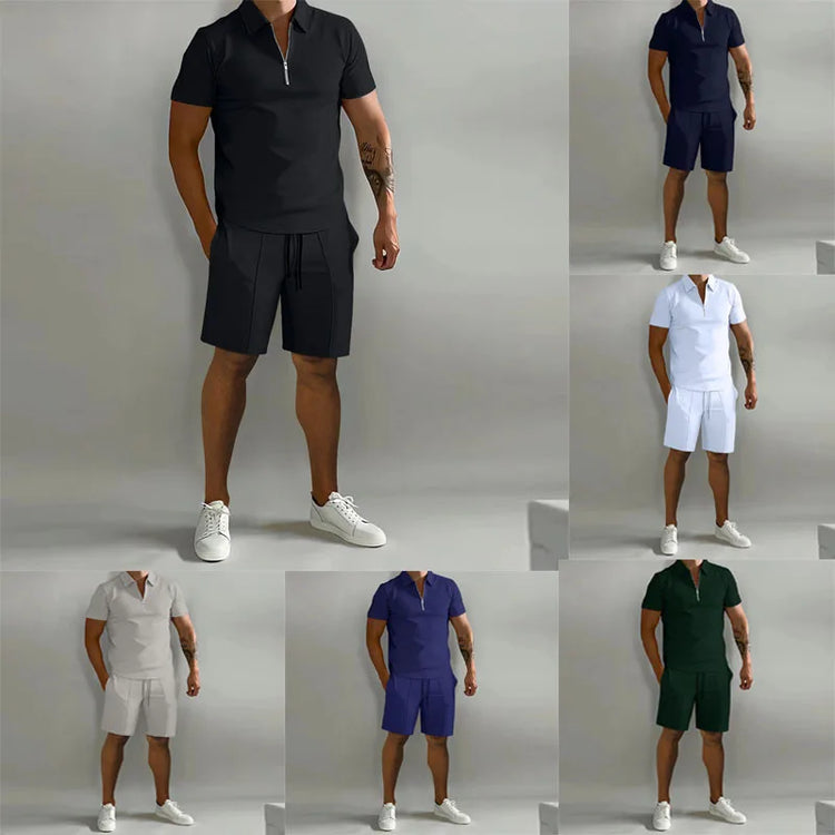 Men's Polo Shirt & Shorts Set