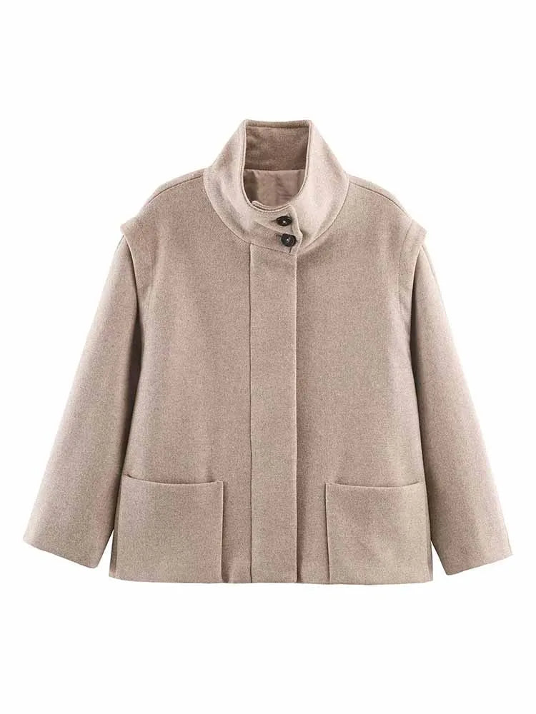 High-Collar Short Jacket