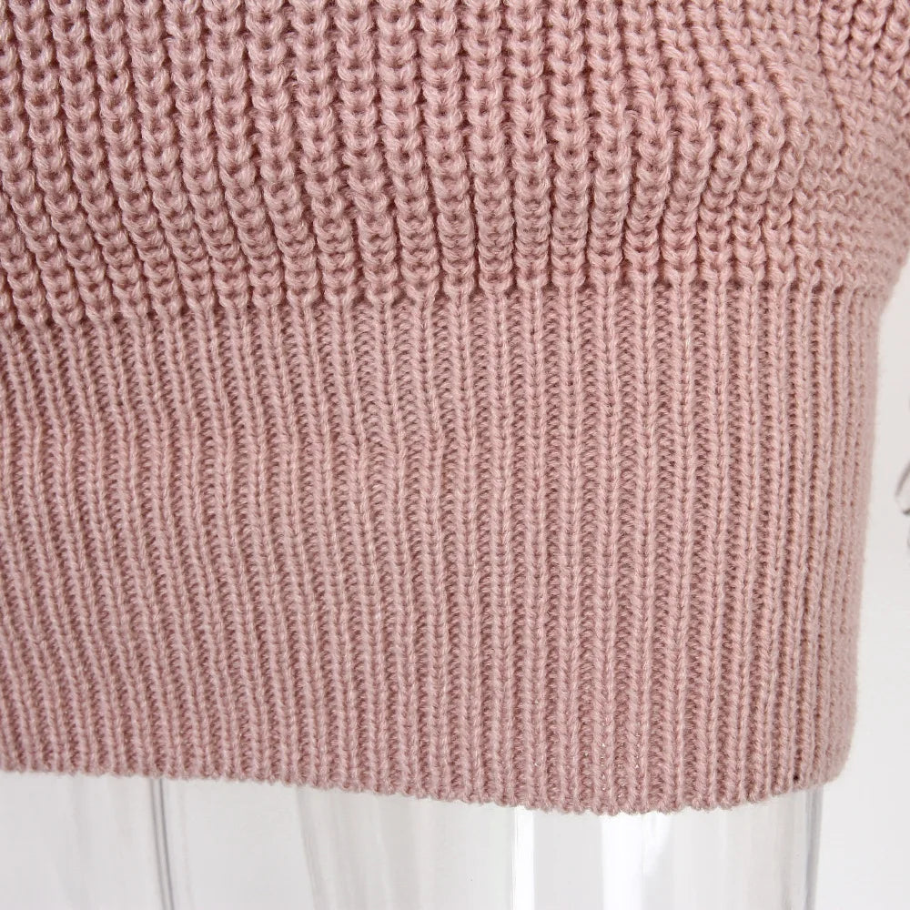 Loose Knit Sweater Mini Dress