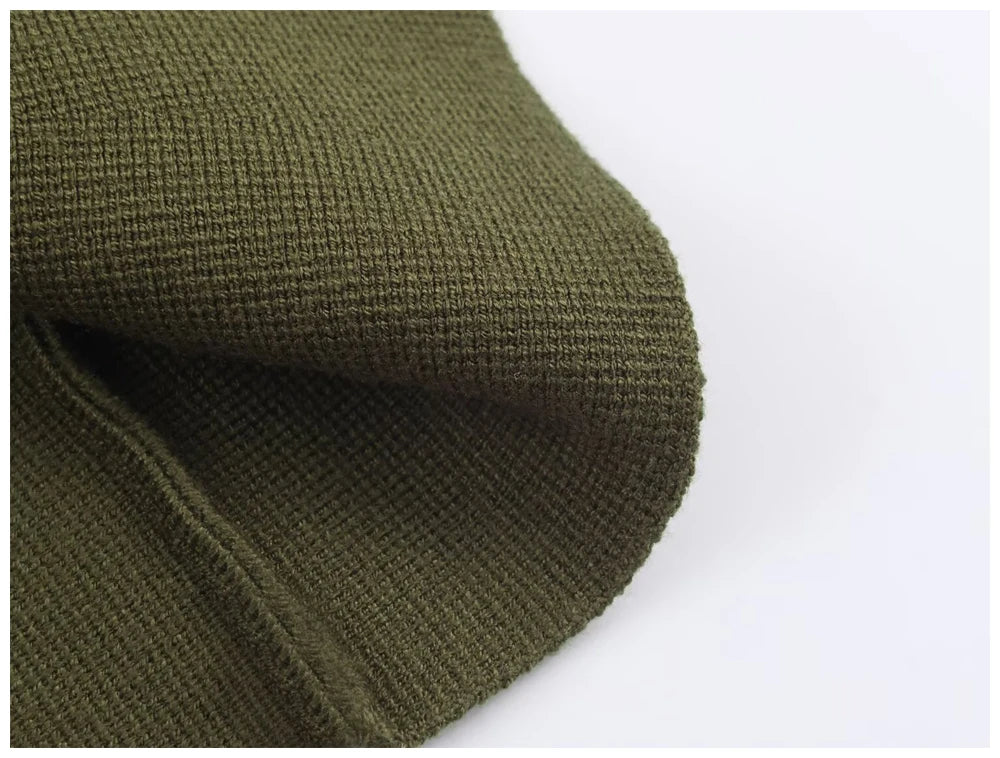 Tie-Waist V-Neck Knit Cardigan