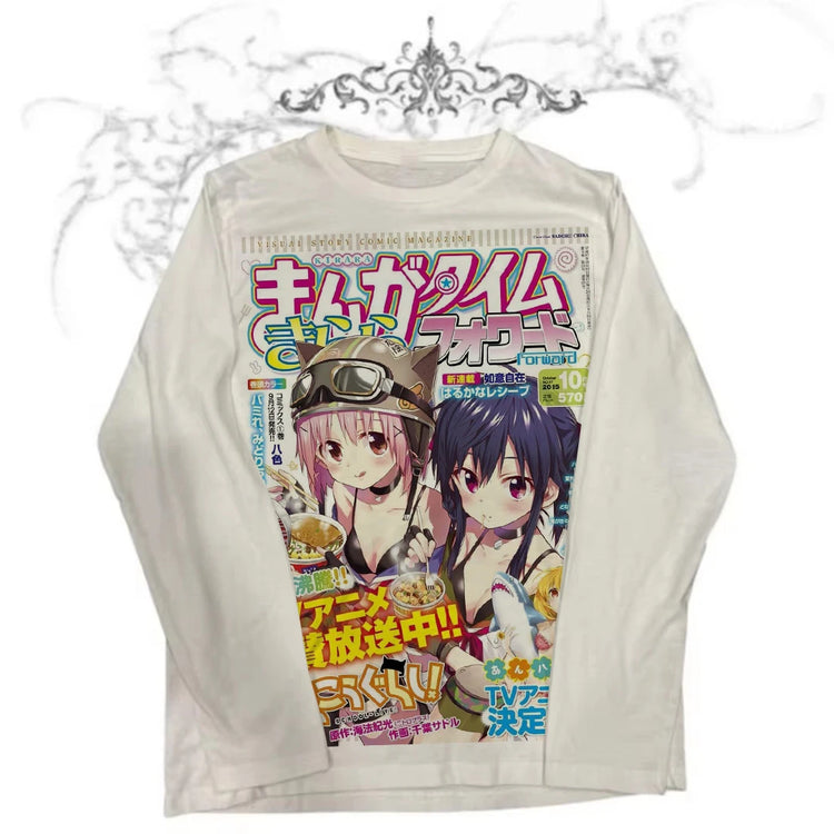Y2K Kitty Graphic T-Shirt