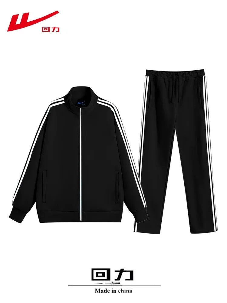 Women's Thickened Fleece Lined Sweatshirt And Pants Sporty Casual Outfit Two Piece Set Trendy Spring Autumn Winter Wear