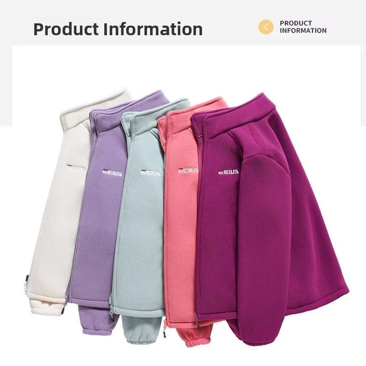 Stand-Collar Fleece Jacket