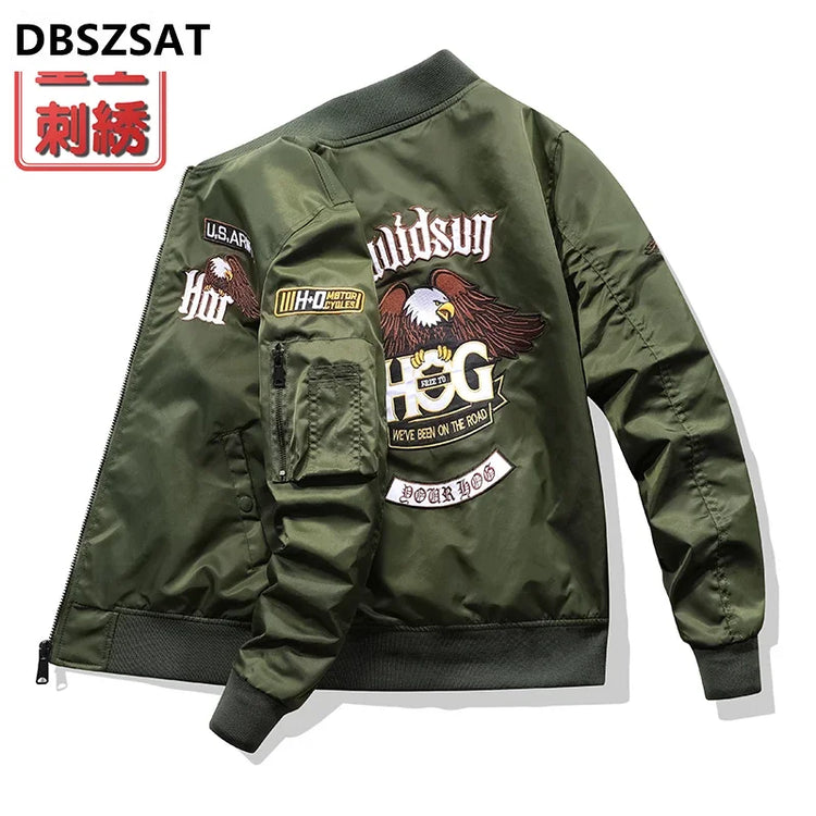 Men's Motorcycle Bomber Jacket