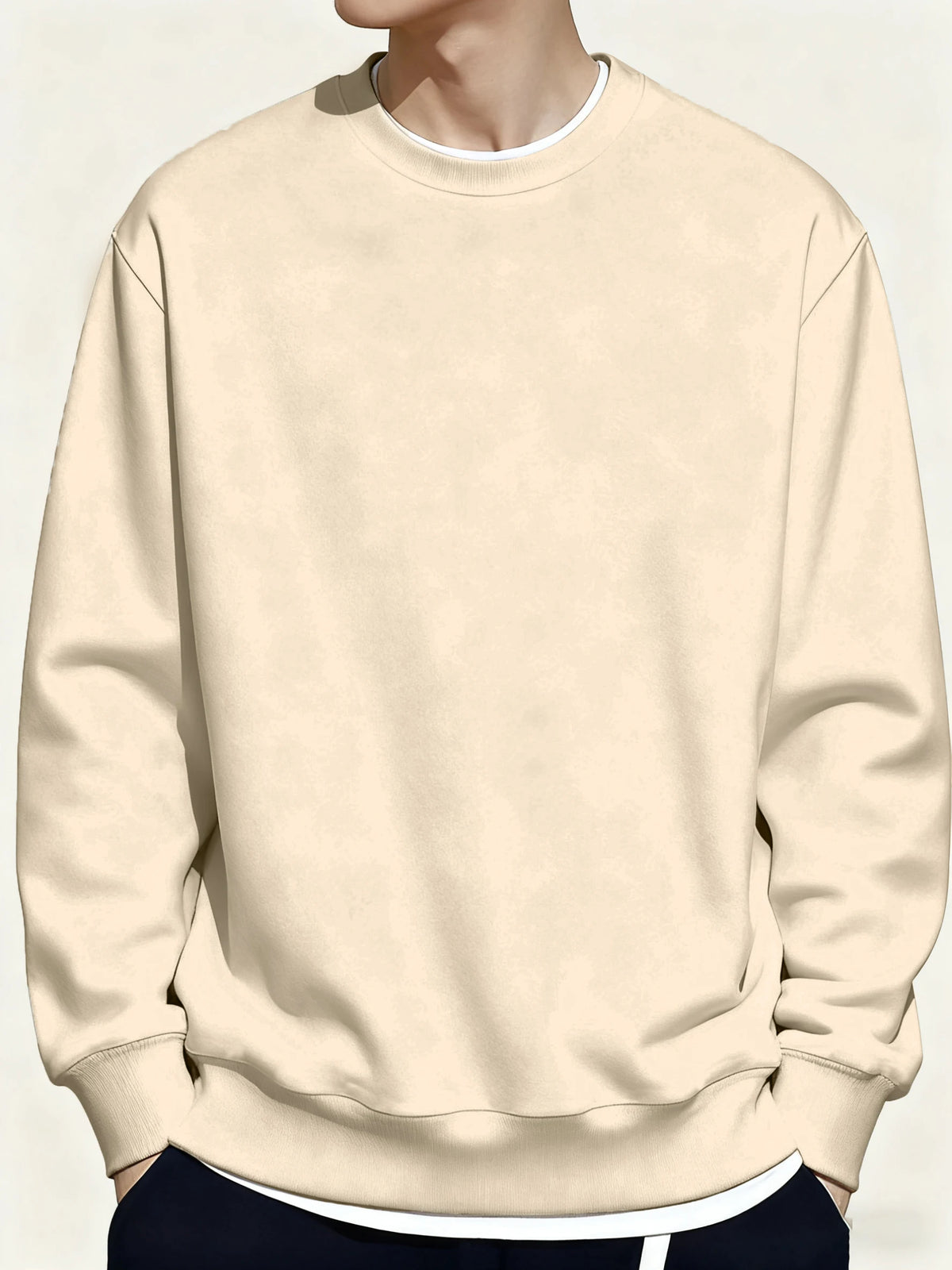 Men's Loose Pullover Sweatshirt Top