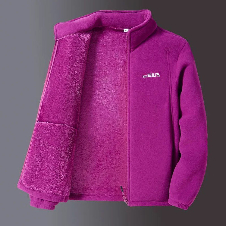 Stand-Collar Fleece Jacket