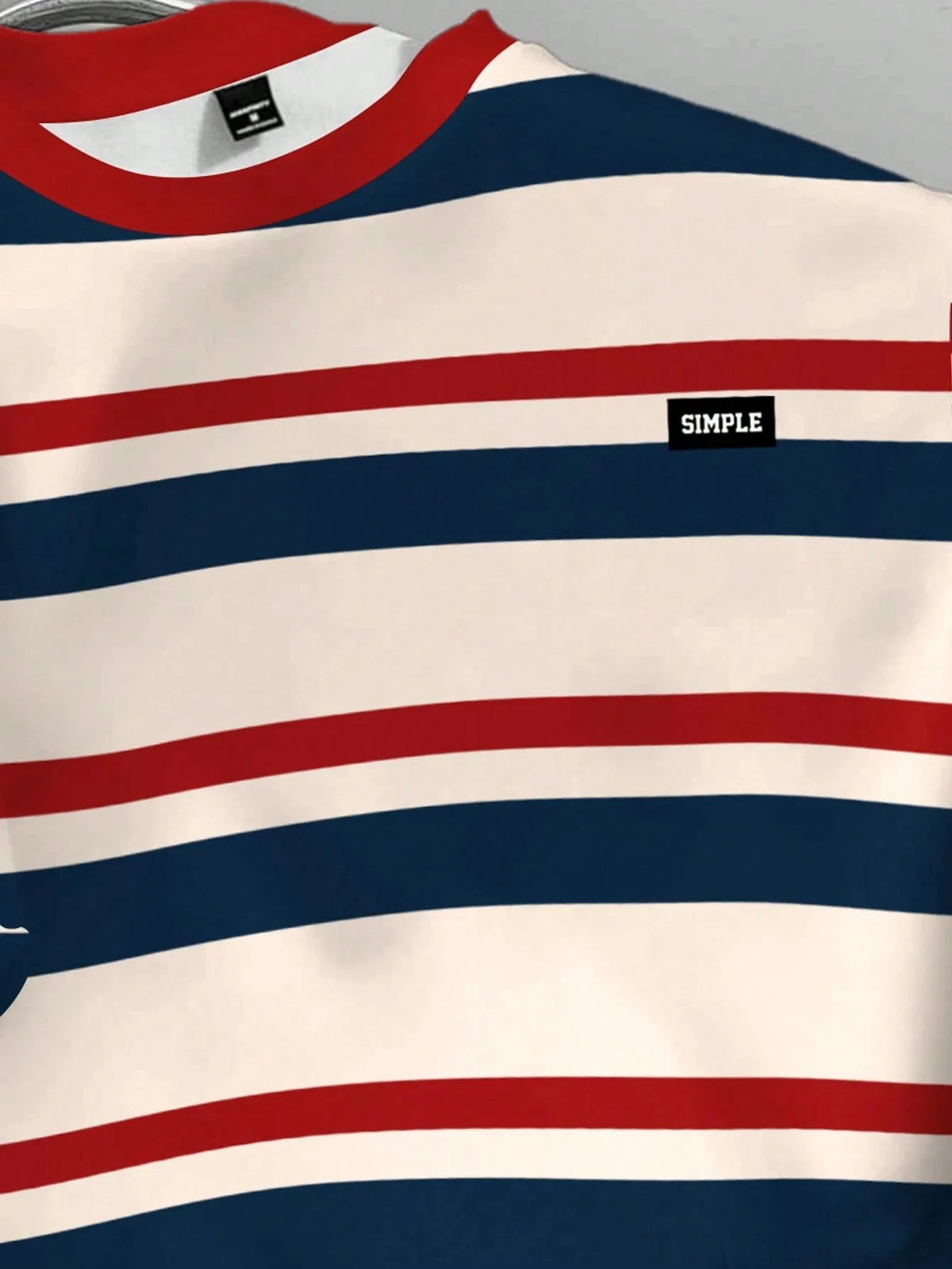 Men's Striped Print Sweater