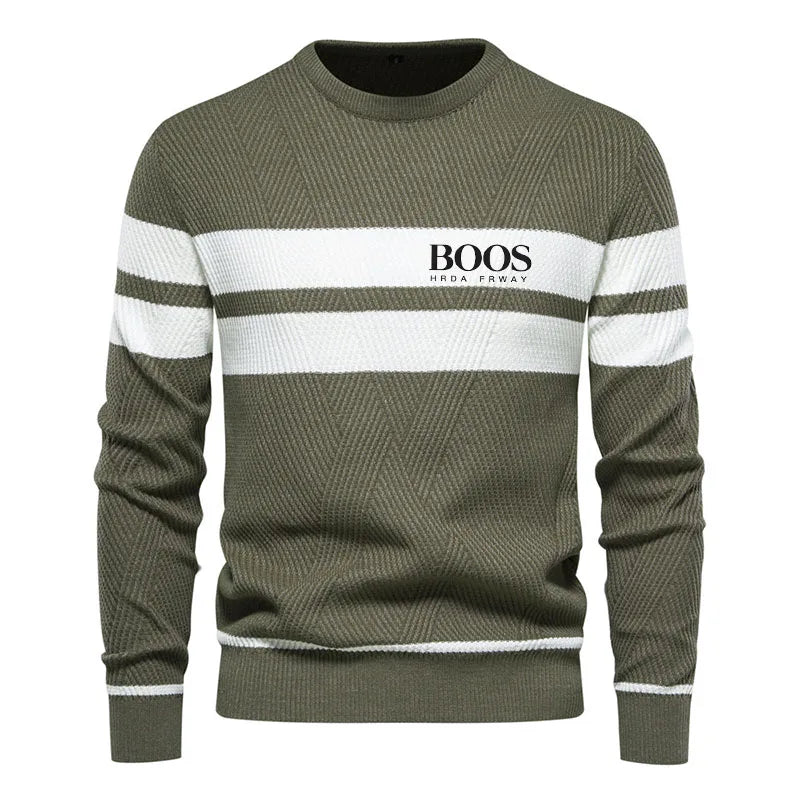Men's Striped Knit Sweater