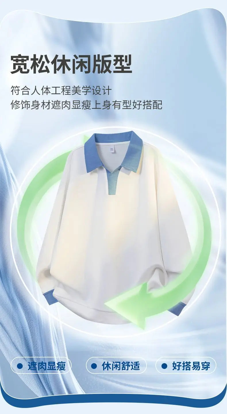 Men's Lapel Sweatshirt Top