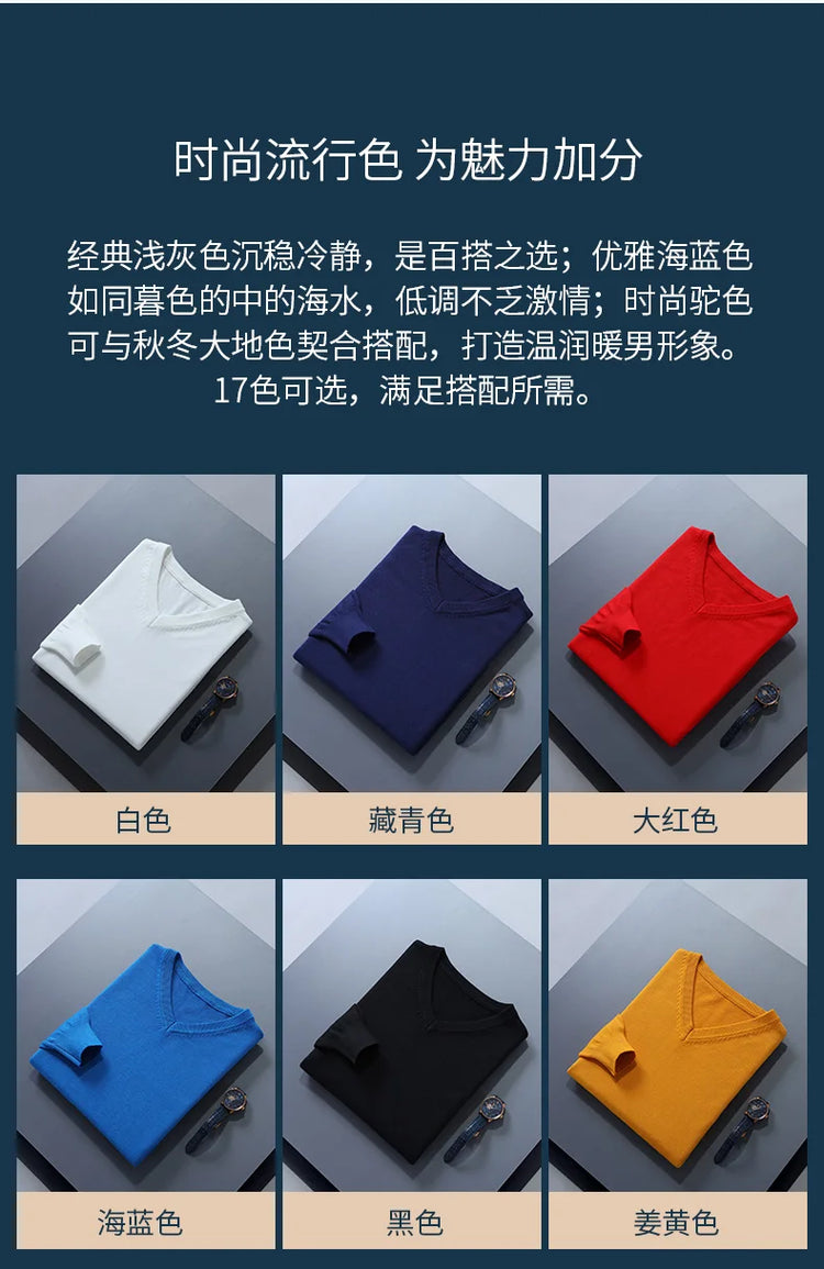 Men's V-Neck Knit Sweater