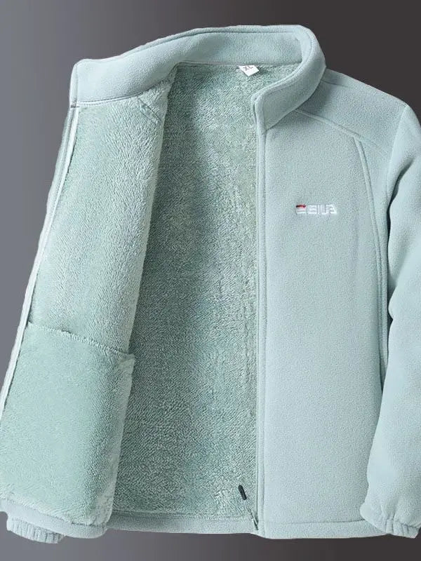 Stand-Collar Fleece Jacket