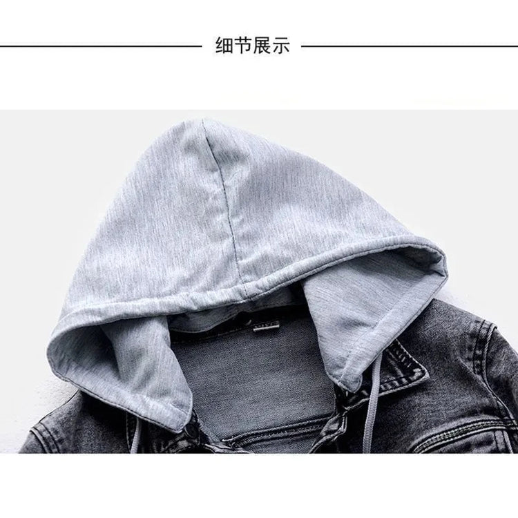 Slim Denim Moto Jacket