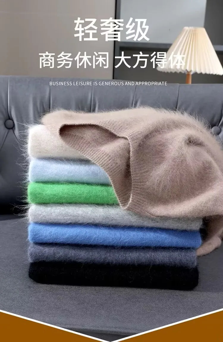 Men's Short-Sleeve Knit Sweater