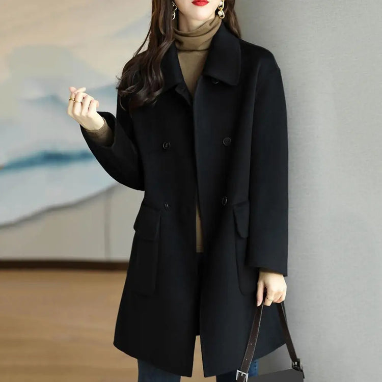 Single-Breasted Lapel Coat