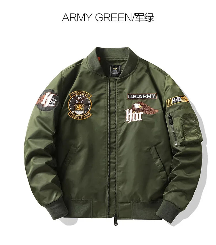 Men's Motorcycle Bomber Jacket