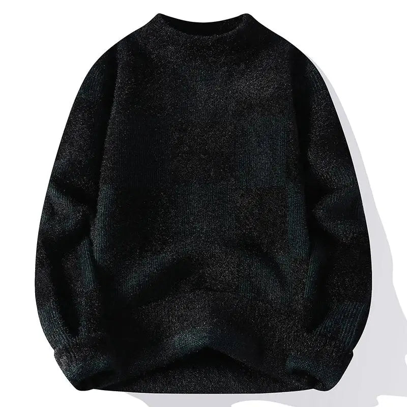 Men's Fuzzy Pattern Knit Sweater