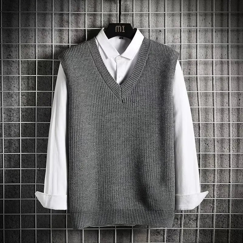 Men's V-Neck Knit Sweater Vest