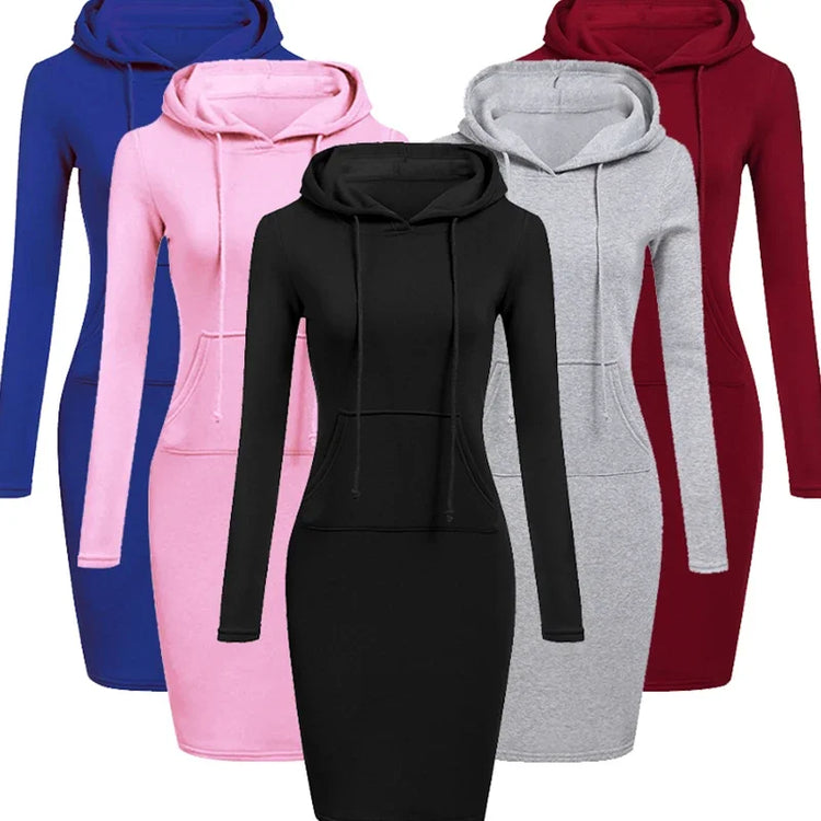 Hooded Sweatshirt Dress