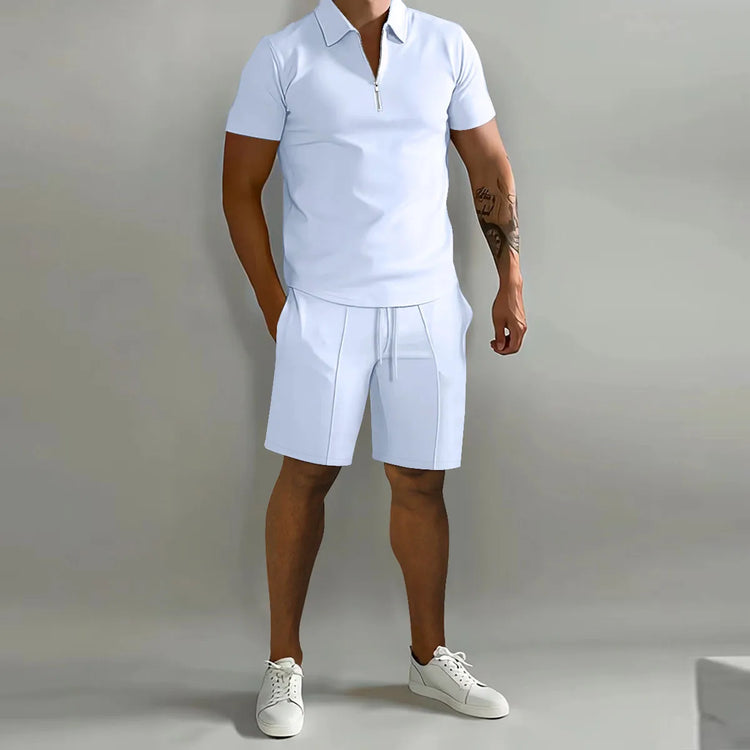 Men's Polo Shirt & Shorts Set