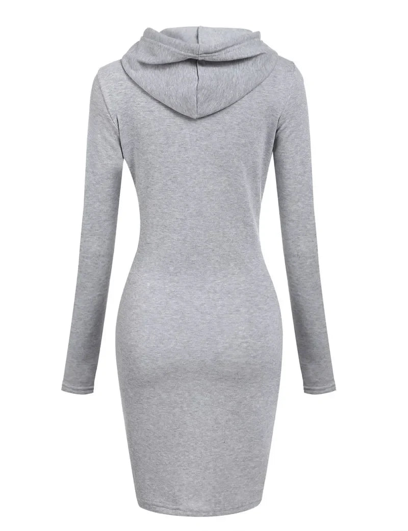 Hooded Sweatshirt Dress