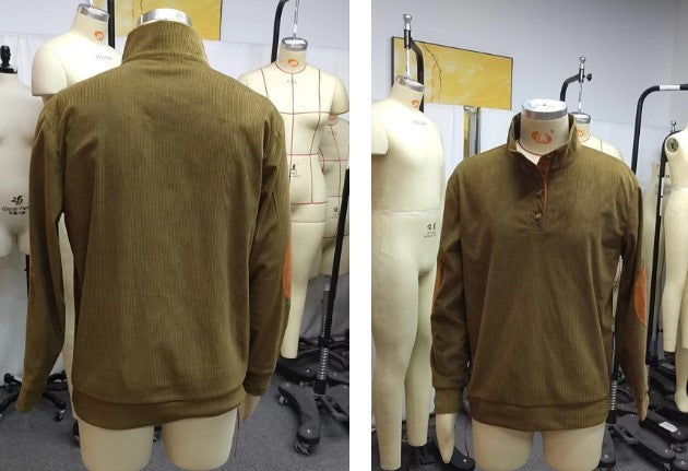 Men's Stand-Collar Pullover Sweater
