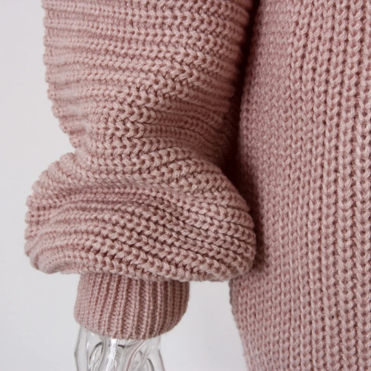 Loose Knit Sweater Mini Dress