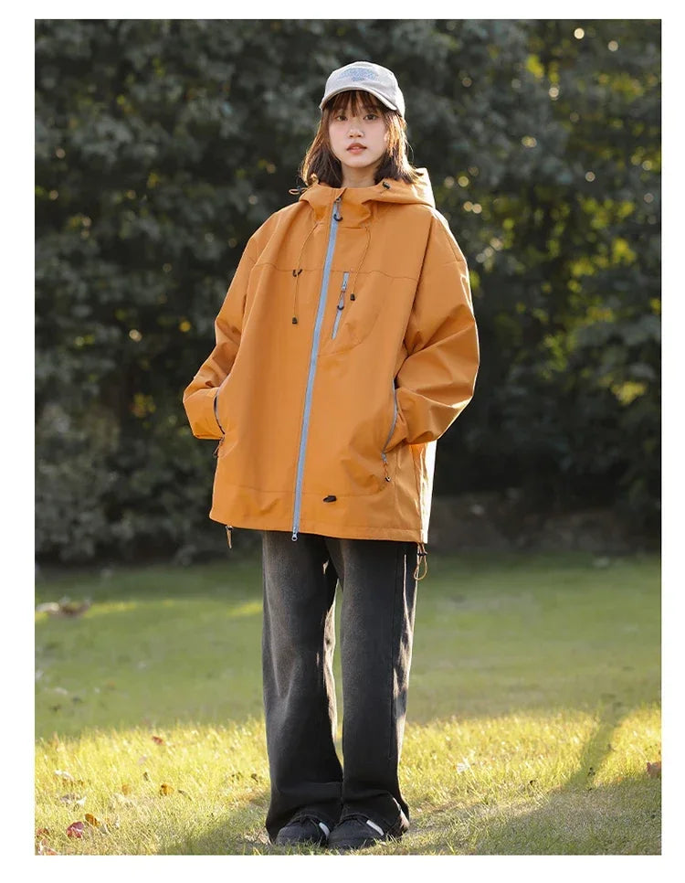 Outdoor Waterproof Hiking Jackets Woman Windbreaker Rain Coat Autumn New Fishing Camping Windproof Cycling Jacket Women Clothing