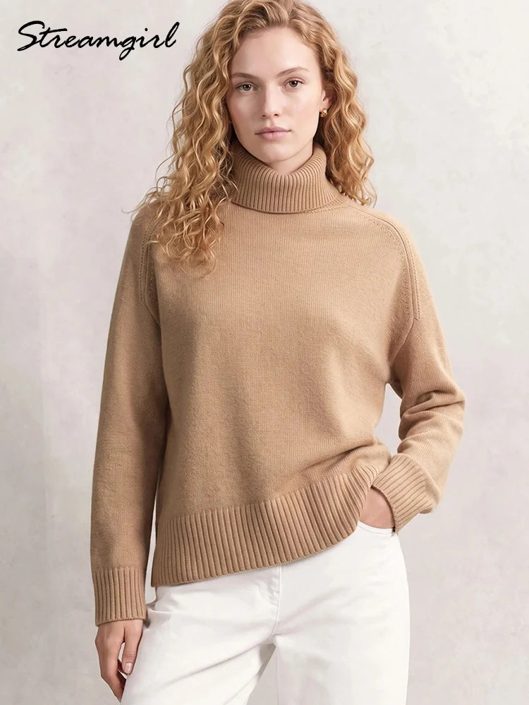 Oversized Chunky Turtleneck Sweater
