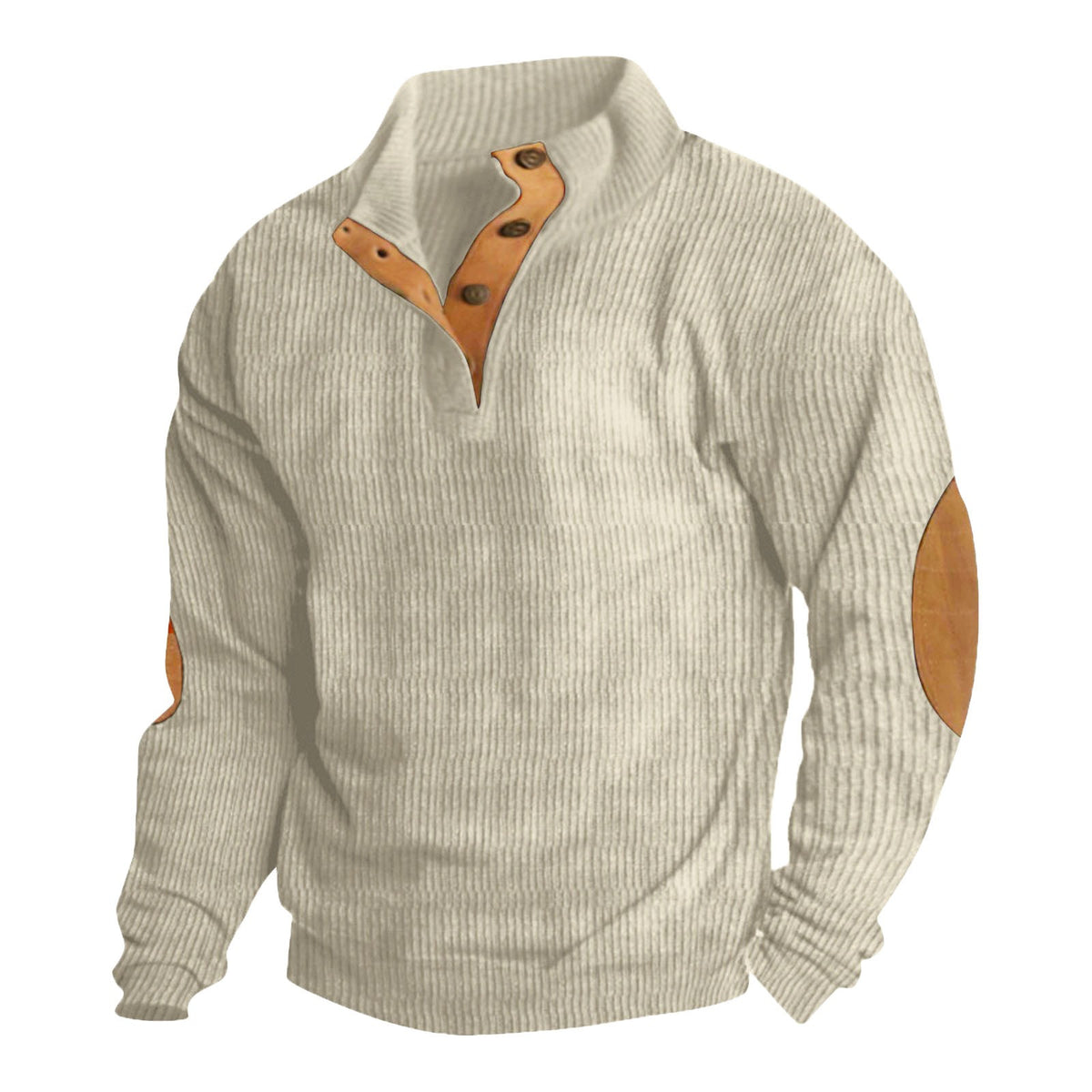 Men's Stand-Collar Pullover Sweater