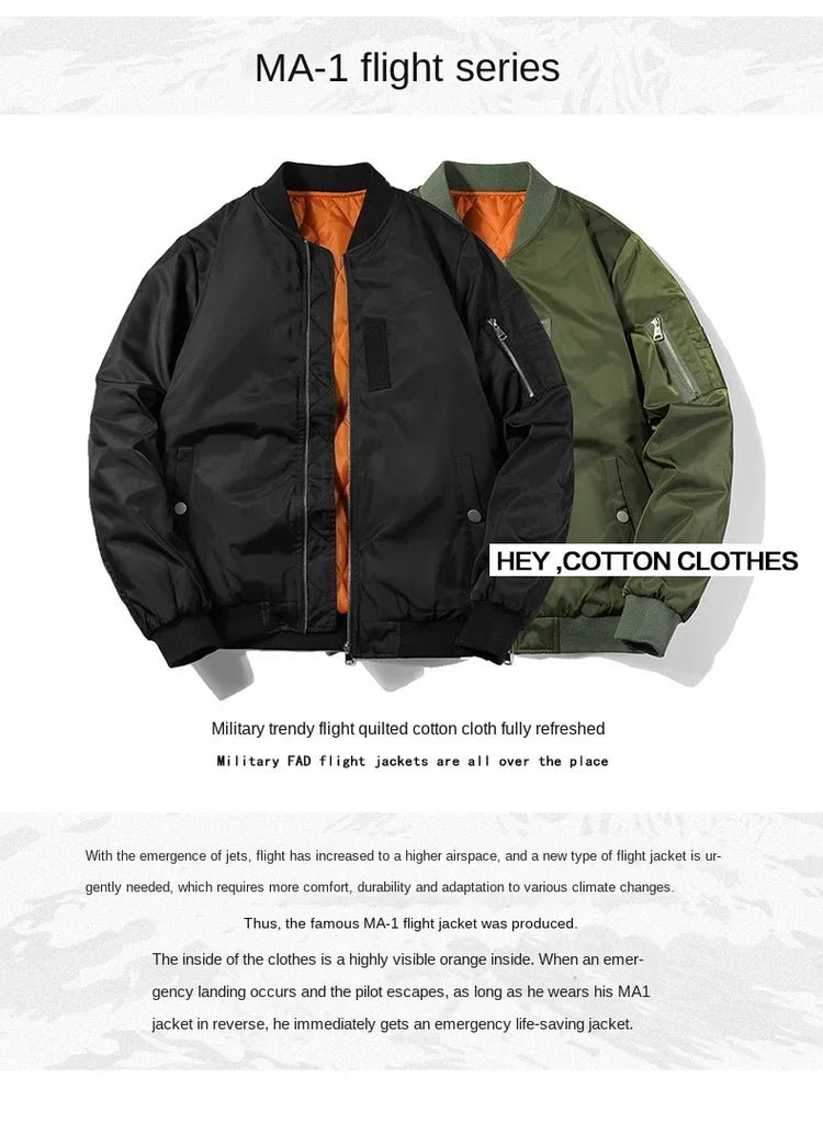 Men's Motorcycle Bomber Jacket