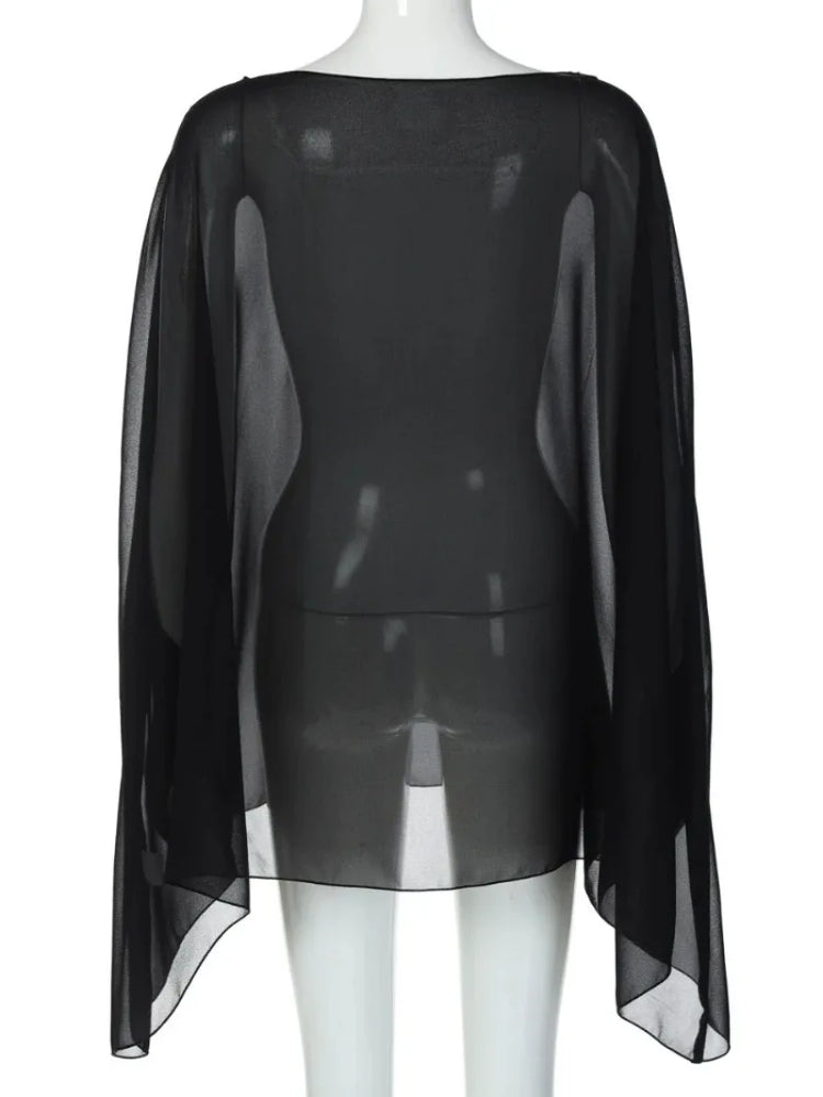 Sheer Chiffon Blouse